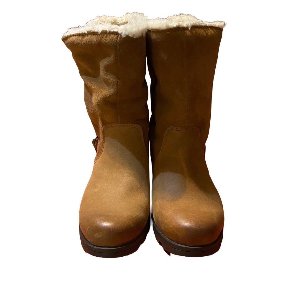 NWT Sorel Emelie Foldover Camel Brown Sz 6